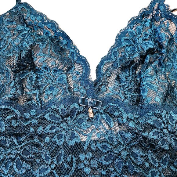Teal Lace Camisole - Picture 3 of 6